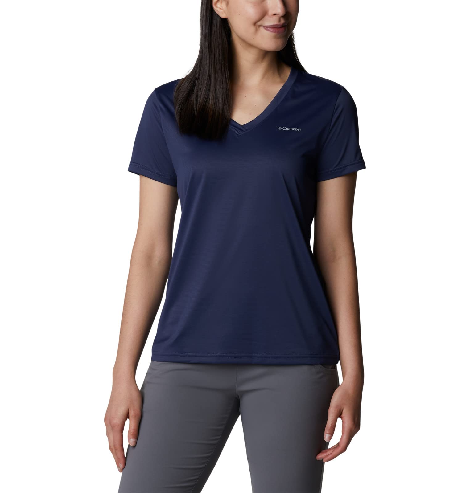 Columbia|SHORT-SLEEVE T-SHIRTS/SLEEVELESS (Columbia Hik Amazon.com: Columbia Women's Hike Short Sleeve V Neck