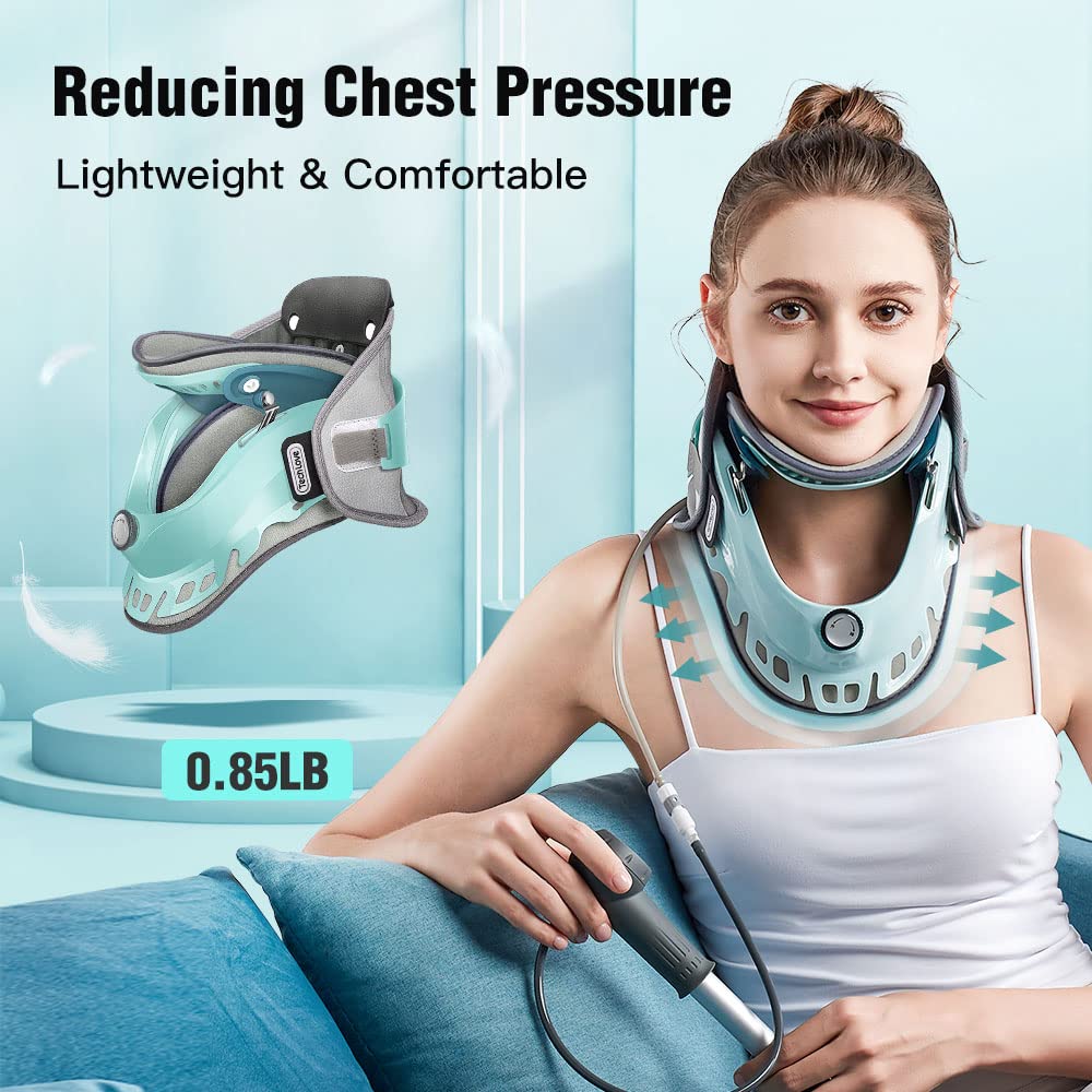 Tech Love Neck Traction Device Adjustable Neck Pain Relief, Neck