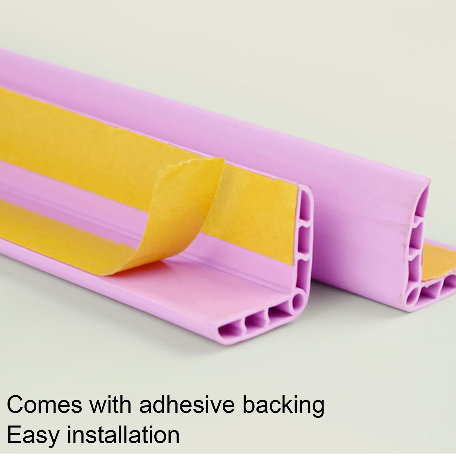 XPLKQXE Wandstoßstangenschutz, Wandschutz-Polstreifen, PVC-Kunststoffschutzpolsterung Zum Abziehen Und Aufkleben (Farbe : Rosa, Größe : 47.2 in/1.2m)