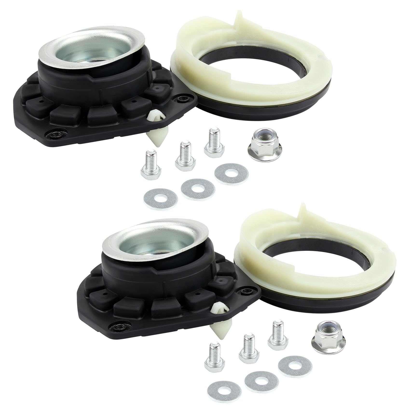 DOCAS 2x Copela de amortiguador Eje delantero,Kit reparación apoyo columna amortiguación 7701207678 7701208891 compatible para Renault Megane 2 Scenic 2 2002-2010