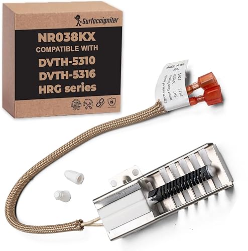 Compatible With DVTH-5310, NX58h5600SS, WB13K21 Gas Range Oven Igniter - (NR038KX) Premium Oven Igniter Replacement Oven Igniter & Electric Gas Stove in THOR, LRG and HRG Series by Surface Igniter