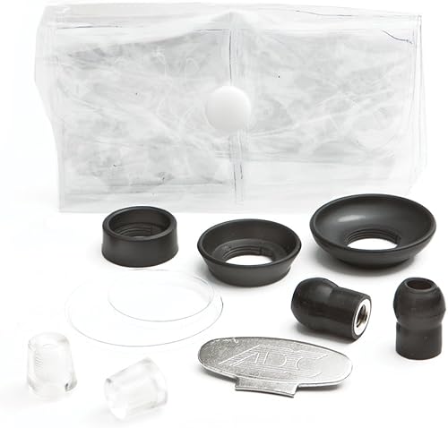 Miniatura 4 de ADC - Estetoscopio 641LV Adscope 641 Sprague con 5 opciones de pieza torácica intercambiables, 30 pulgadas de longitud, lavanda