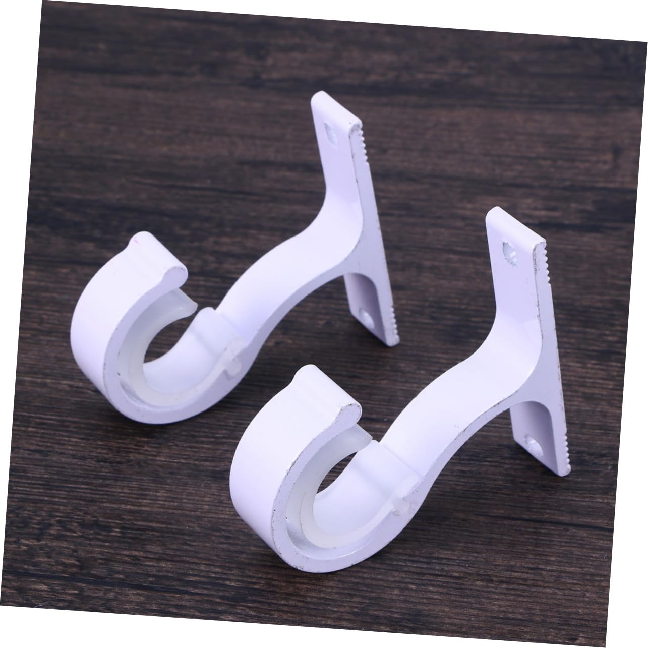 Support de Tringle à Rideaux 2 Pièces en Alliage D’aluminium Renforcé