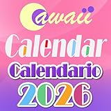 España 2026 Cawaii Calendario para Fire tablet- días festivos y celebraciones, sellos, horarios, dibujos, gráficos gratuitos, simples, lindos