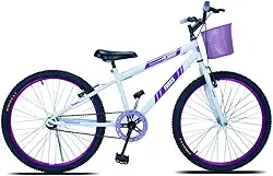 Bicicleta Infantil Forss Anny, Aro 24, Sem Marcha, Passeio, Com Cestinha