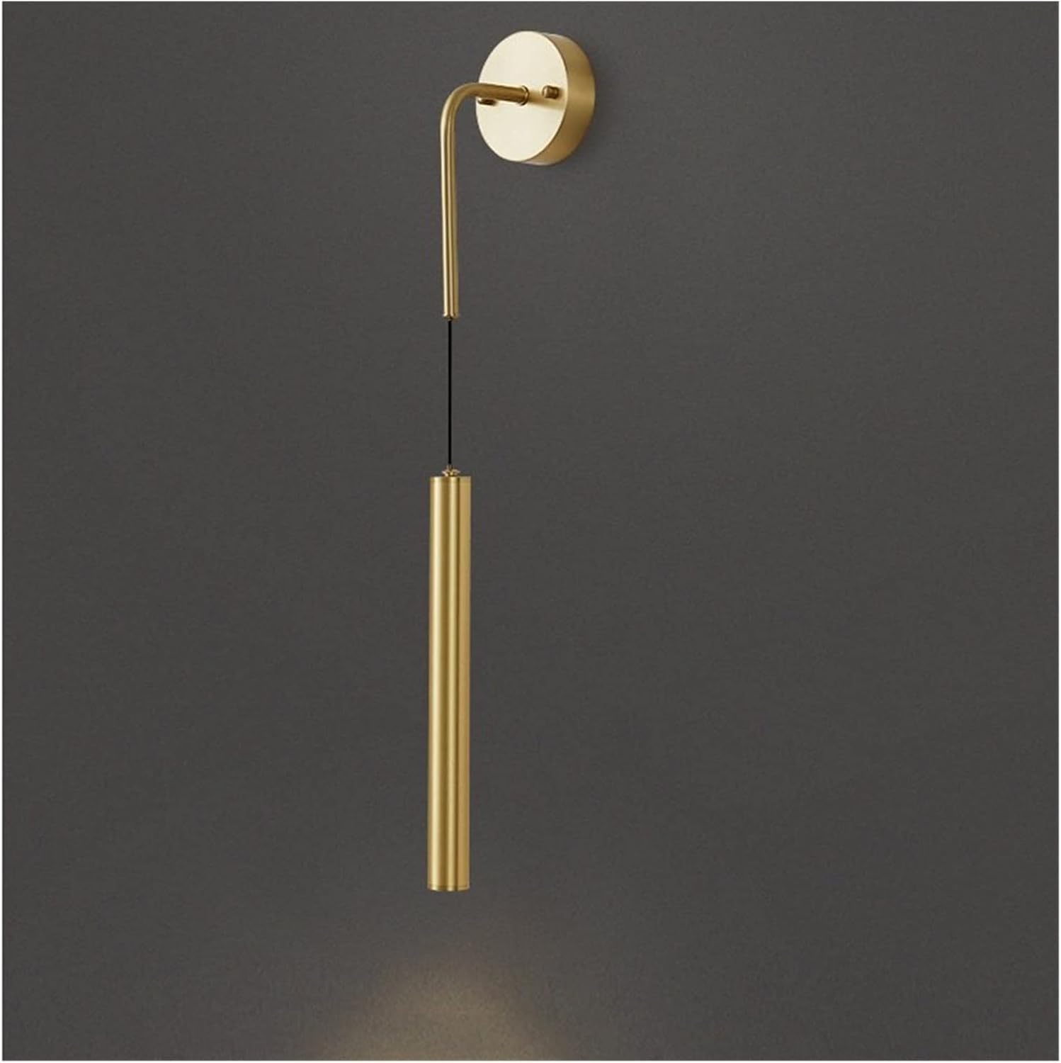 Lustre de chambre en cuivre anti-éblouissement lumière neutre or
