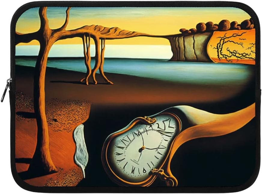 Clock Design iPad Sleeve - Painting Tablet Sleeve - Print Carrying Case - 13 inches