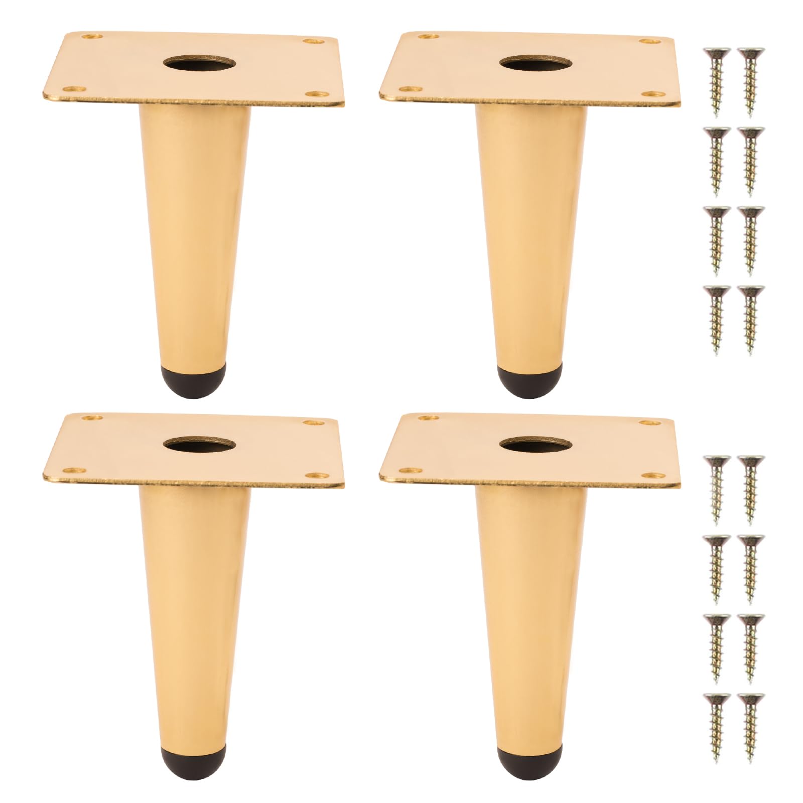 NAKUPENDA Furniture Feet, Pack of 4 Metal Legs for Furniture Furniture Legs, Furniture Feet, Table Legs, Cabinet Feet