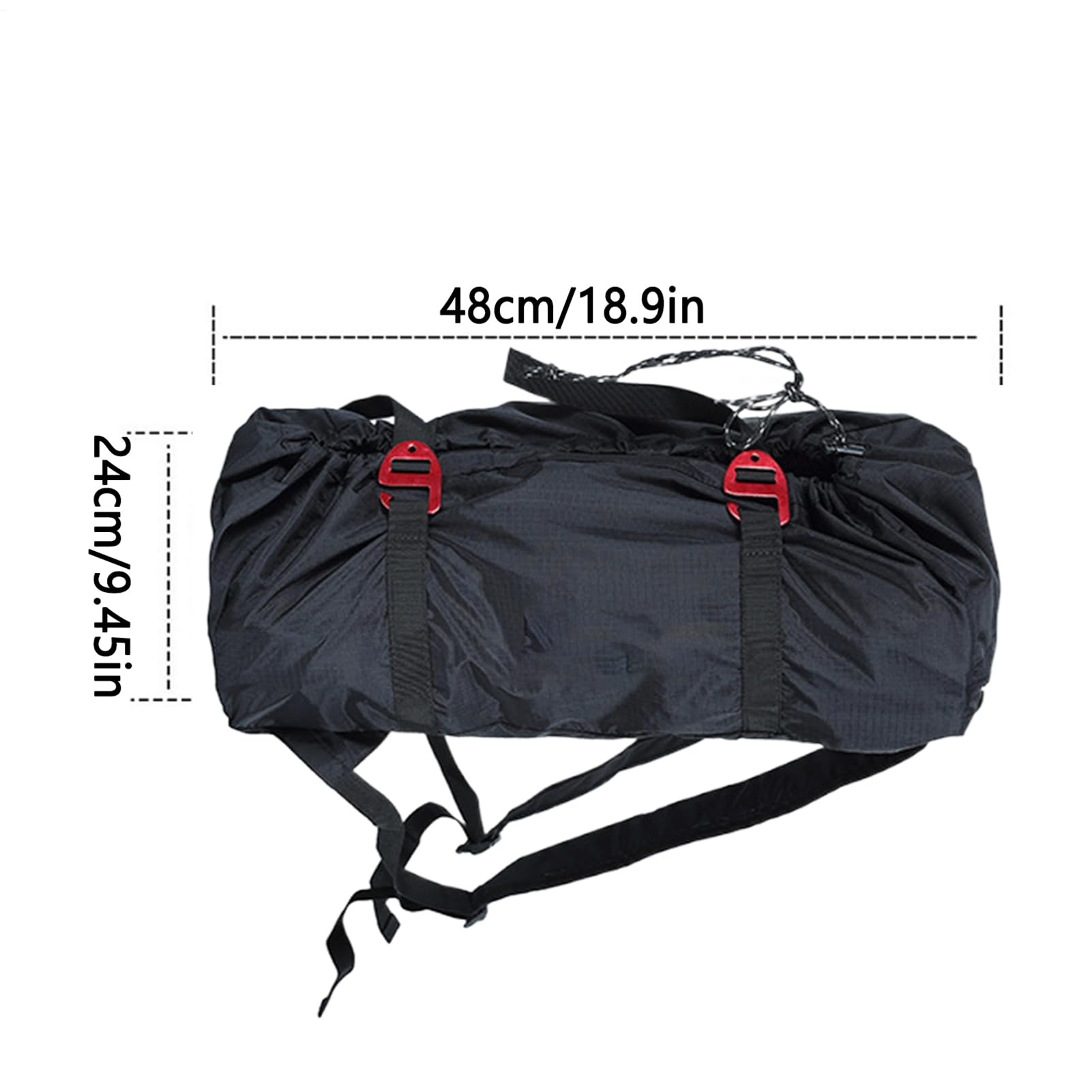 Genérico Saco de Escalada | Bolsa de Almacenamiento para Cuerdas - Equipo de Senderismo de Gran Capacidad Ligero para Montañismo Viajes Camping Actividades Exteriores Espeleología