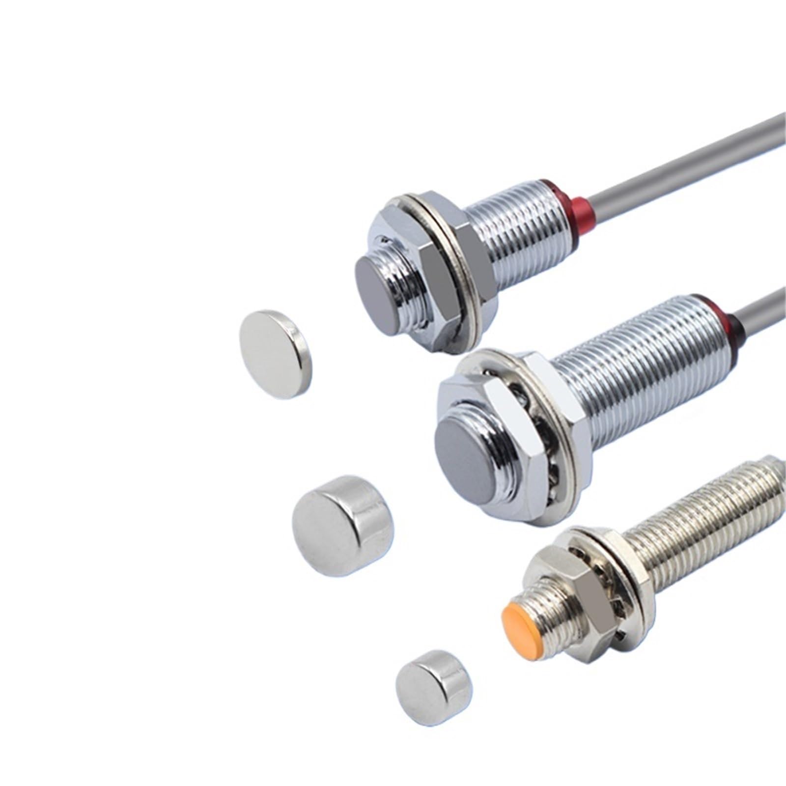 1 pz Interruttore Hall NJK-5002 Sensore di prossimità Polo Magnetico induttivo M8/M12 Normalmente Aperto/Chiuso Effetto 24 v(Njk-5001a)