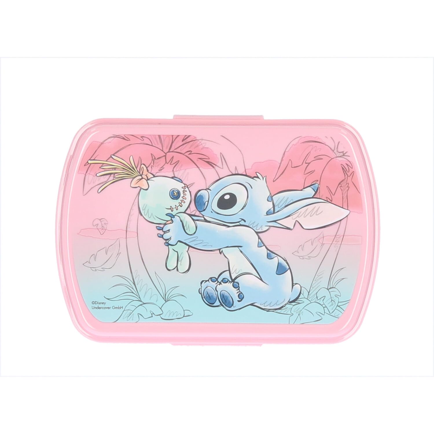 Disney Set per Il Pane – Contenitore per Il Pranzo e Bottiglia 400 ml, Stitch