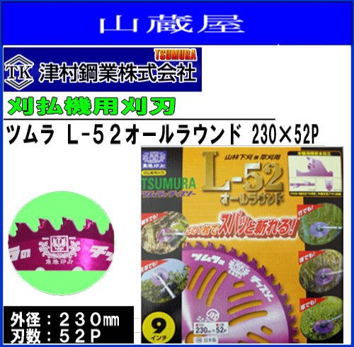 Amazon.co.jp: ツムラ L-52 オールラウンド(チップソー)230×52P 3枚