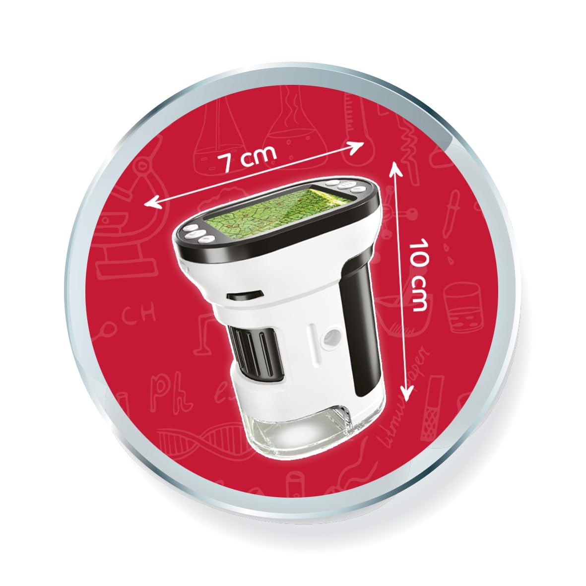 Microscopio video 200X a 1000X per bambini – Display 5 cm – LED integrato – Foto & Video – 25 esperienze incluse – Batteria ricaricabile USB – dai 7 anni – MR350 – BUKI France