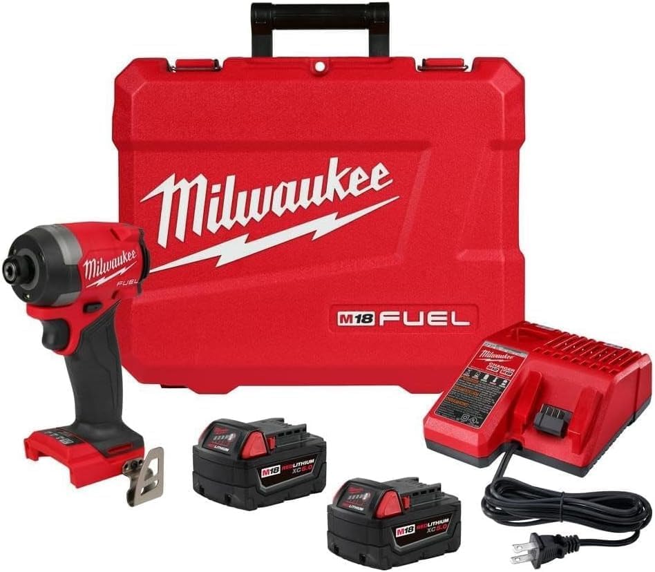 Milwaukee 2753-22 M18 Fuel 1/4 Hex IMP Driver Kit with 2 Xc Bat
