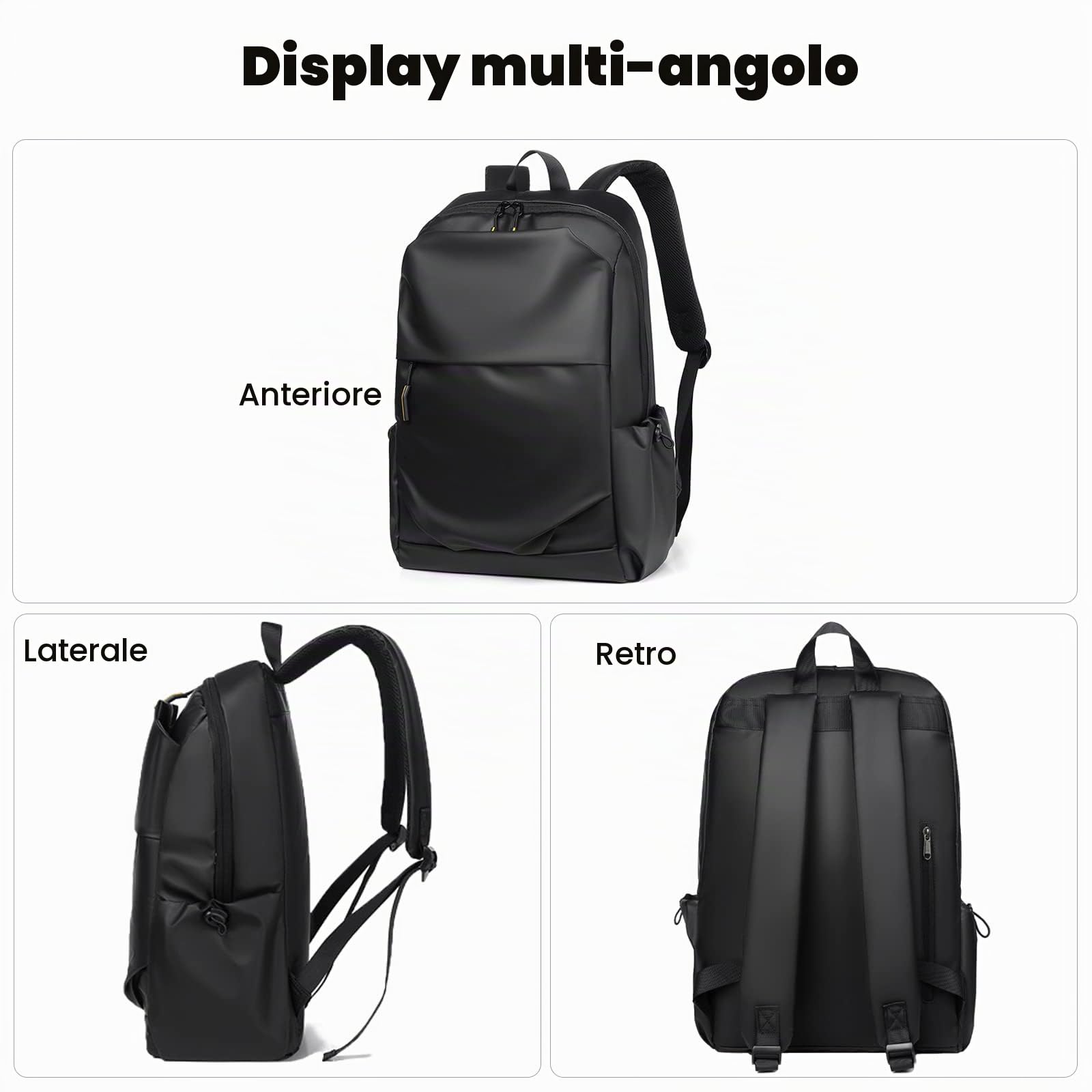 FANDARE Zaino Casual Uomo per Attività Commerciale e Scuola - Ultraleggero, Borsa a Tracolla, PC Zainetto Verde