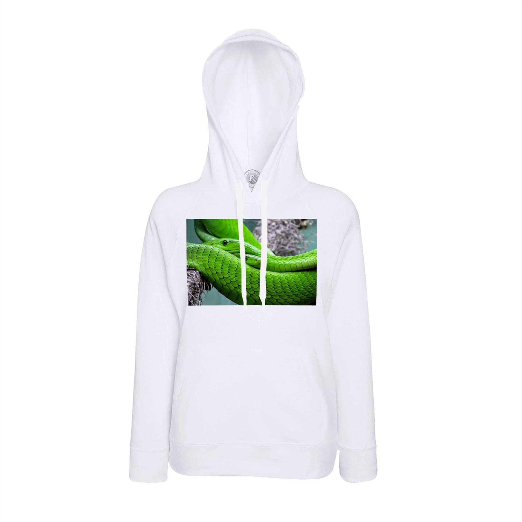 Sweat capuche couple python vert pour look urbain sauvage