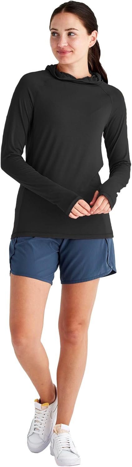 Free Fly Women's Shade Hoodie - UPF 50+ Sun Protection Clothing, Sun Shirt with Hood, Bamboo Viscose Long Sleeve for Women - Image 5
