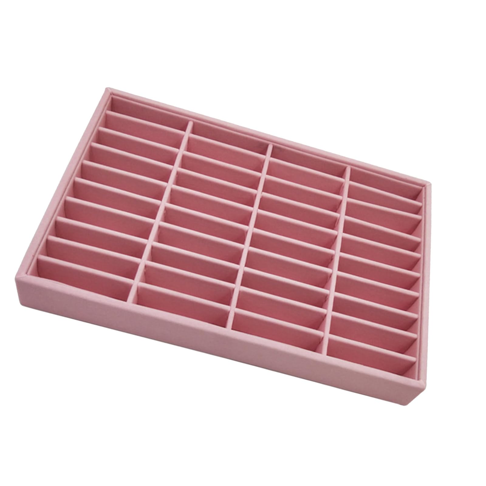 Piceioep Sturdy Wood 40 Slot Display Stand for Bangles and Bracelets Retail Ready Solution Jewelry Display Tray for Bracelets