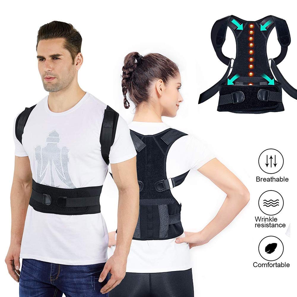 男性と女性のための調節可能な姿勢矯正器 - 姿勢ブレース、鎖骨サポート Amazon.co.jp: 男性と女性のための姿勢矯正器 鎖骨をサポートし