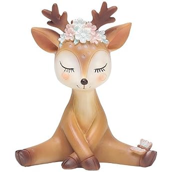 One Piece Deer Figure Decoration Resin Animal Figure Deer Toy Suitable for Desktop Decoration in the Home Office