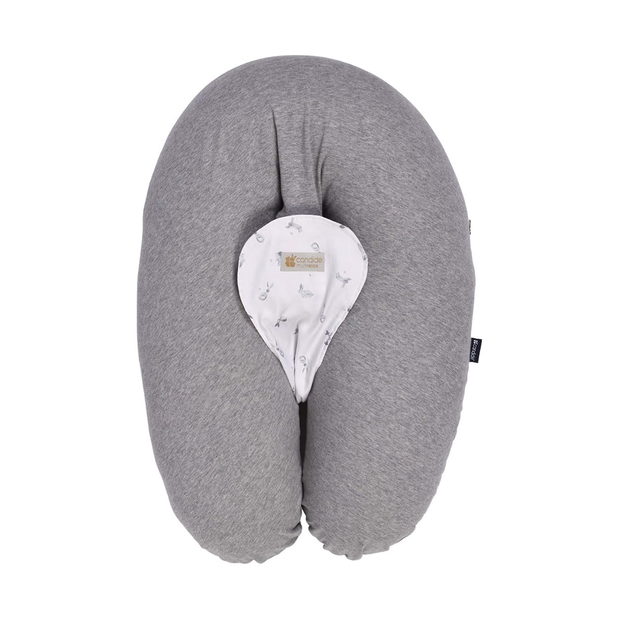 Candide Multirelax 3-in-1 Nursing and Pregnancy Pillow Grey Heather Rabbits