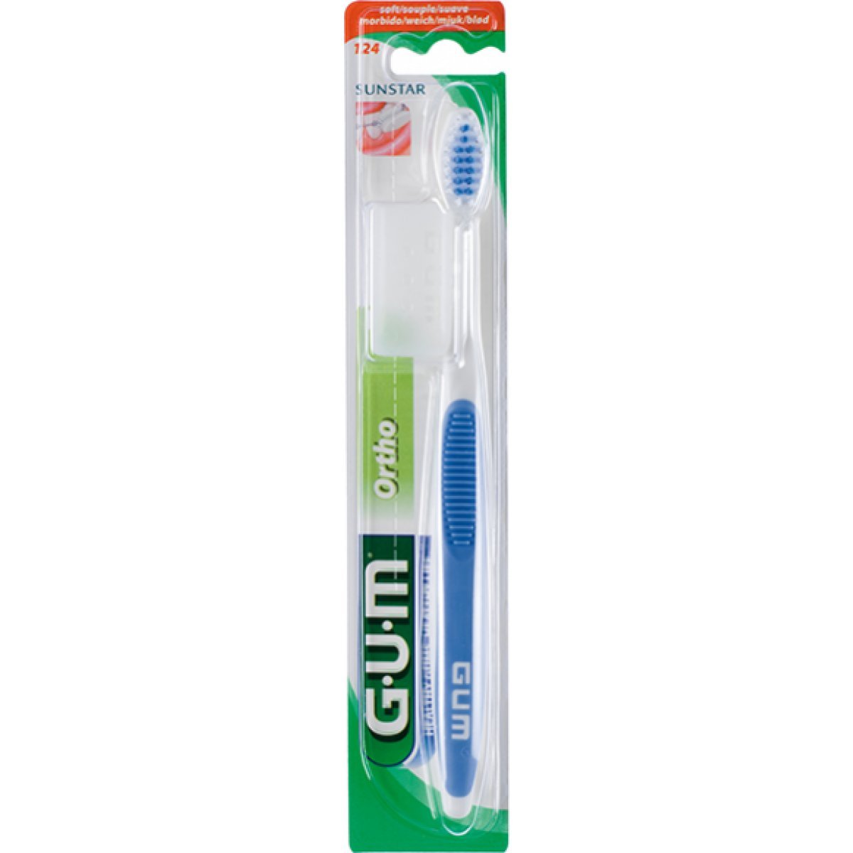 Kaxilu G.U.M. SUNSTAR Ortho 124 Soft Toothbrush Orthodontic Gum