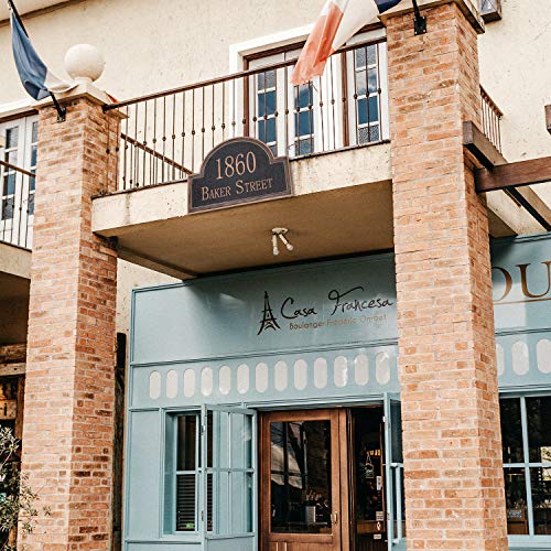 image for OLADOT Handcrafted Vintage Arch Address Plaque Home Address Sign Decor