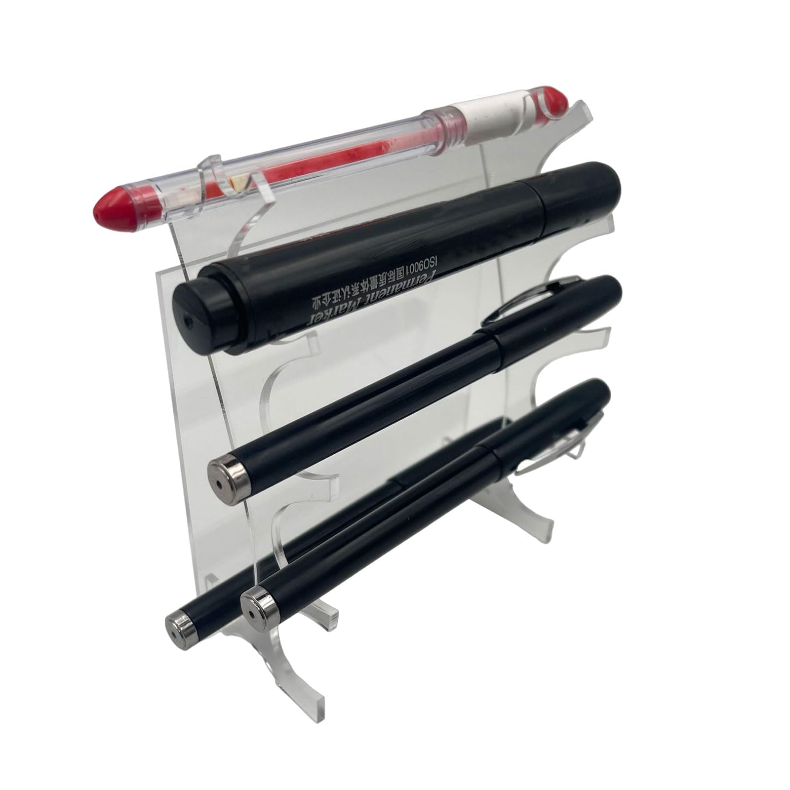 2/8 pezzi acrilico portapenne espositore multifunzionale porta pennelli cosmetici pennello rack penna a sfera organizer rimovibile