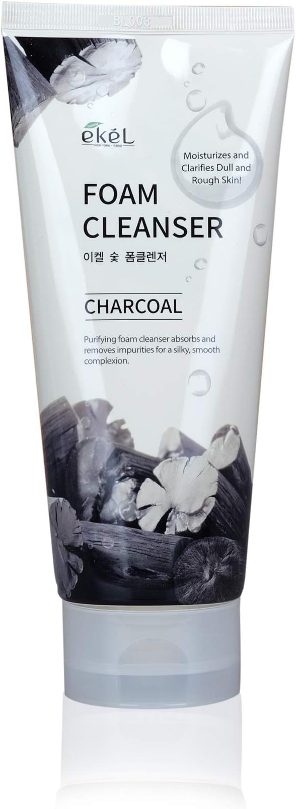 Foam Cleanser with Charcoal - Moisturizes and Clarifies Dull and Rough Skin - Purifying Cleanser Absorbs and Removes Impurities for a Silky, Smooth Complexion, 6.09 oz