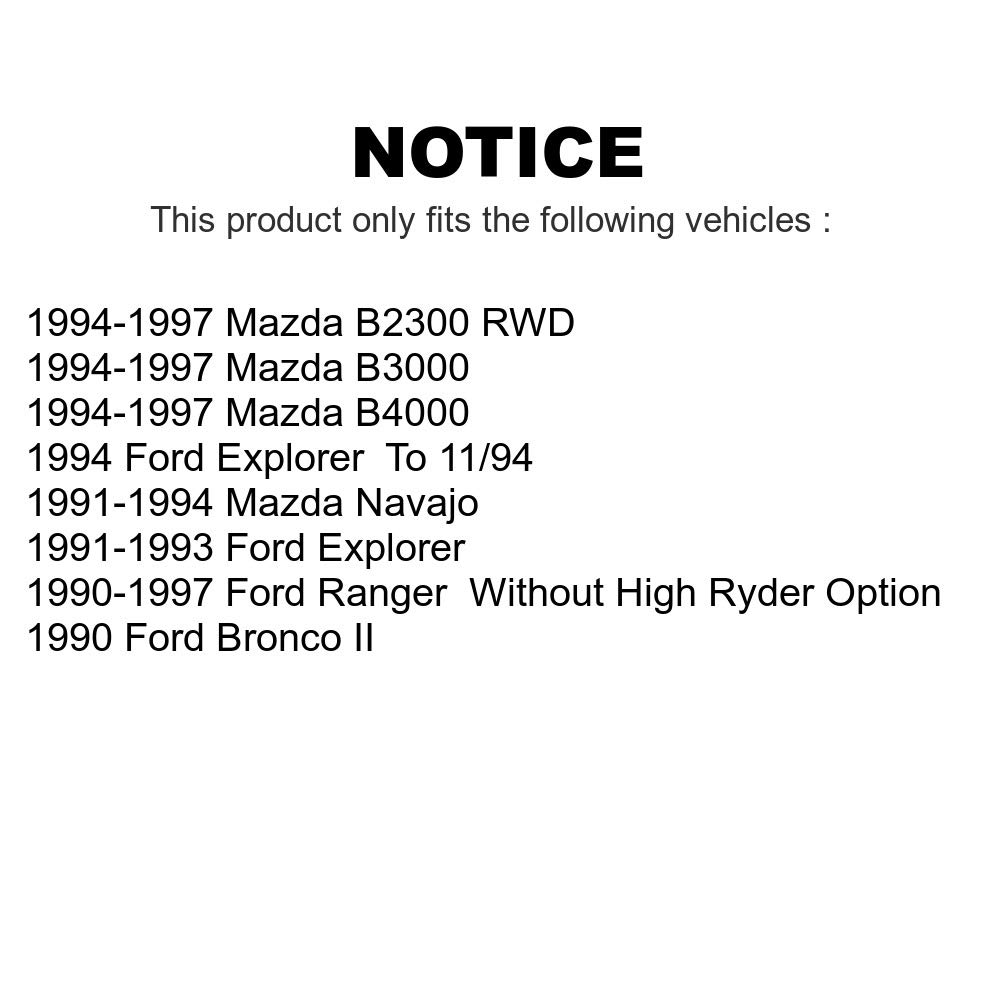 TMC TMC Front Suspension Shock Absorbers Pair Replacement For Ford Ranger Mazda Explorer B4000 B3000 B2300 Bronco II Navajo - Left Right Side (Driver Passenger) K78-100052 in use