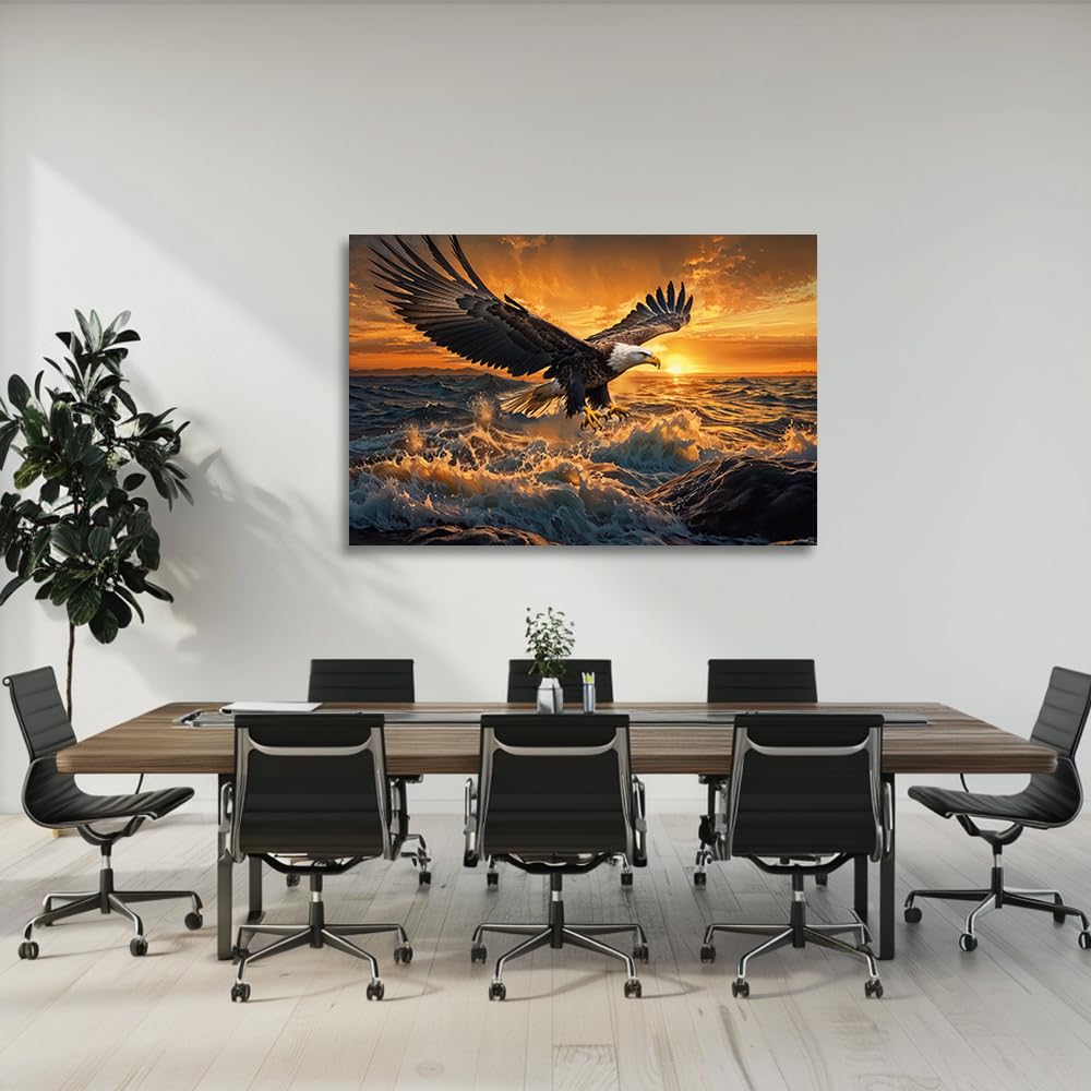 Amazon.co.jp: CGXLB イーグル ウォールアート 舞い上がる鷲の絵画