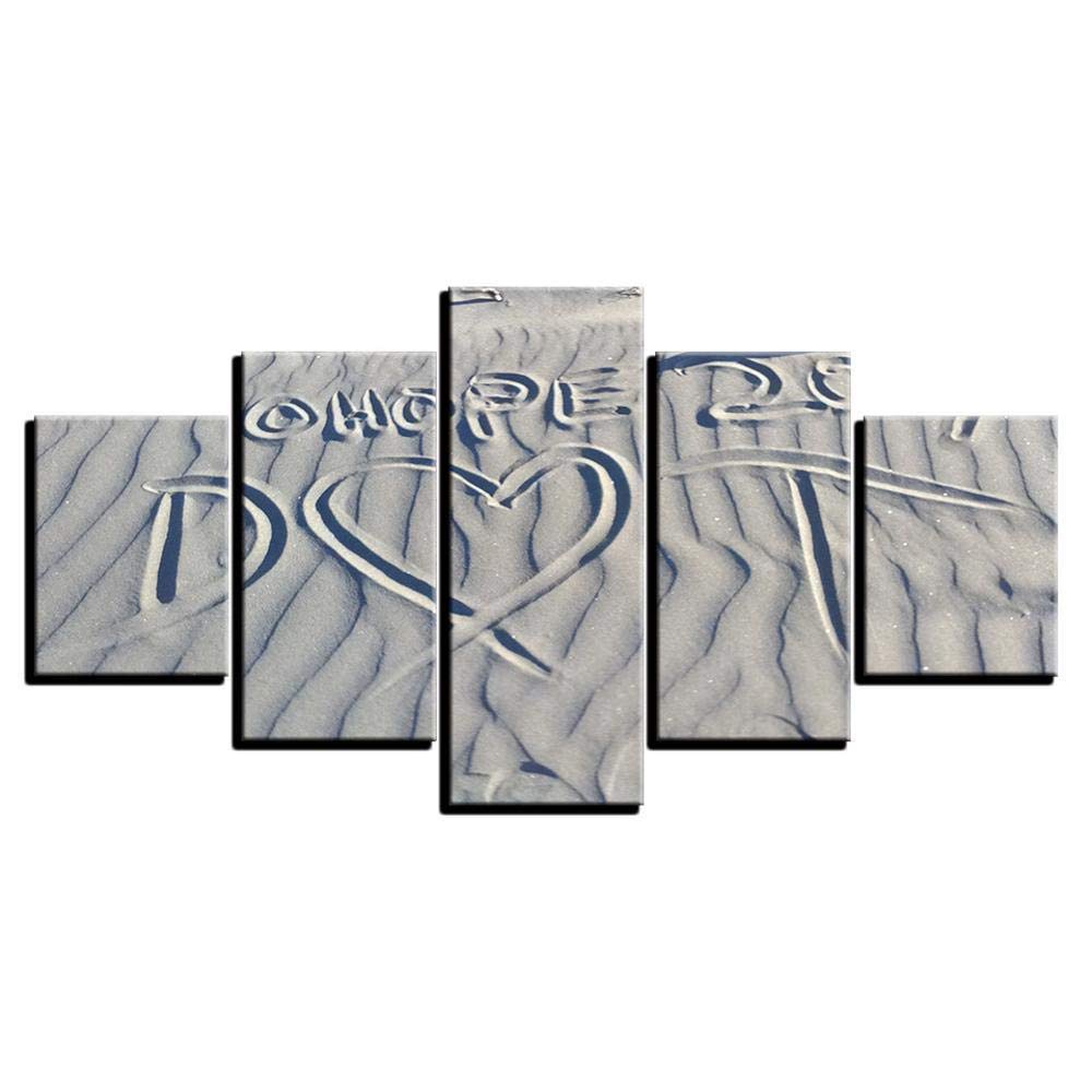 Toile de l'amour art beach pour decoration murale chambre et maison