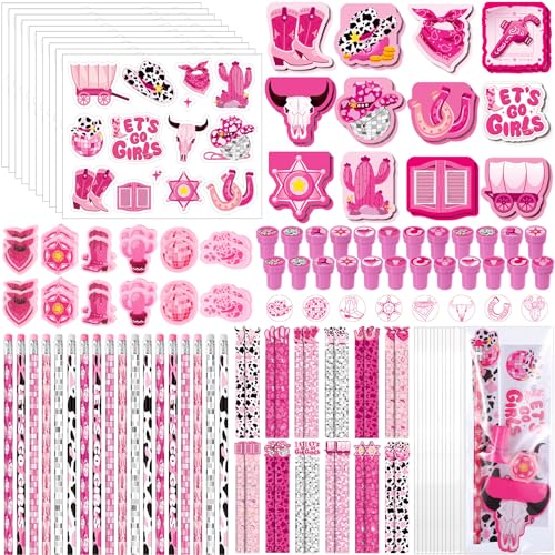 Mini carnets de notes et autocollants de cowgirl pour rodéo party