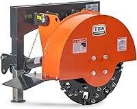 Titan Attachments Standard Series PTO Stump Grinder Cat 1 Tractor 15-45 HP 24" Carbide Teeth 540 RPM