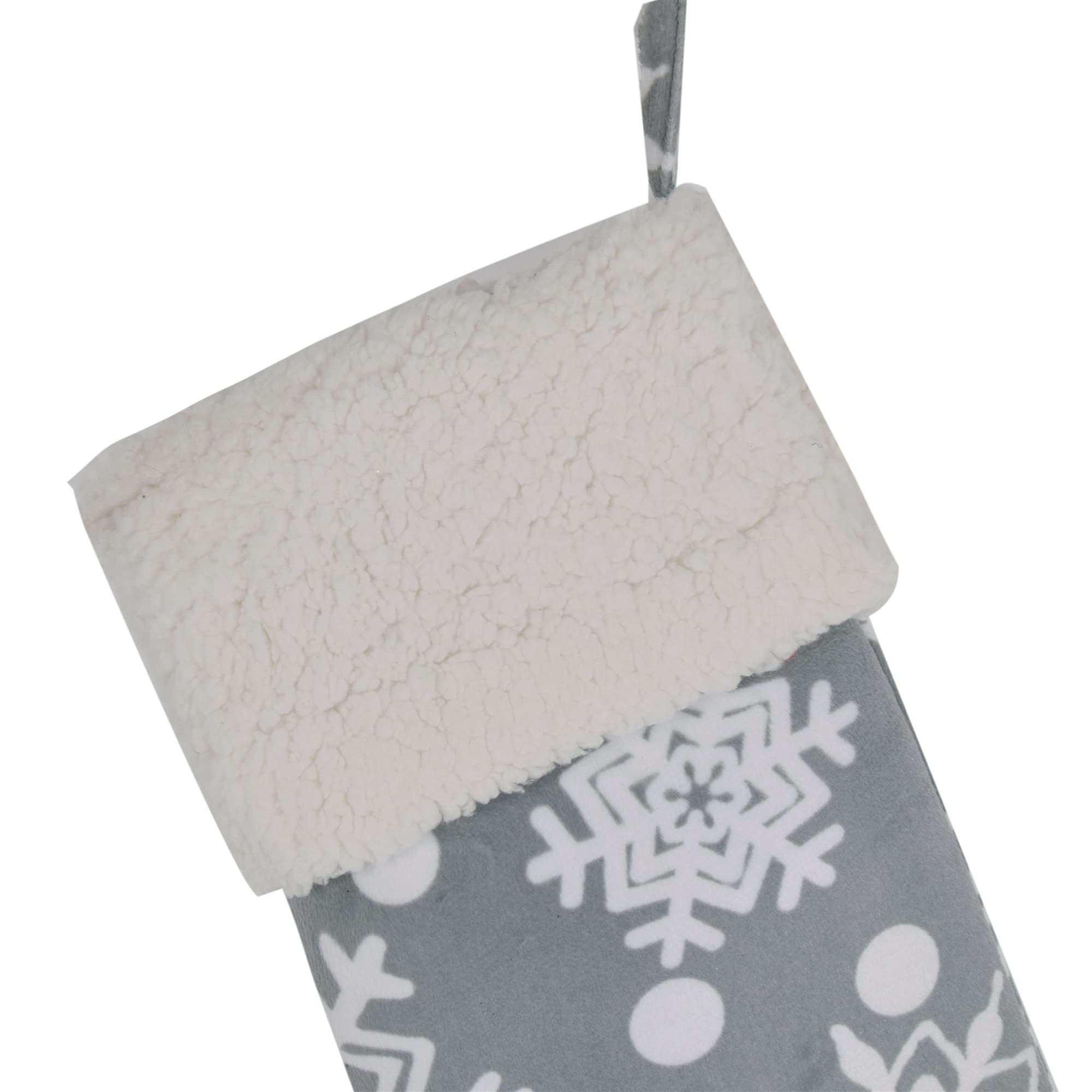 5 pz Calze Natalizie Ornamenti dell' Albero di Natale Stampa Stampa Breve Peluche Stoccaggio Decorazione del Pendente Borsa Regalo del Ciondolo Grandi Calzini