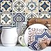 Tile Sticker for Kitchen & Bathroom 6x6 Inch Waterproof Anti-mold Moroccan Pearly Backsplash Tile Sticker Decals for Walls Stairs Decals(10PCS/Set)