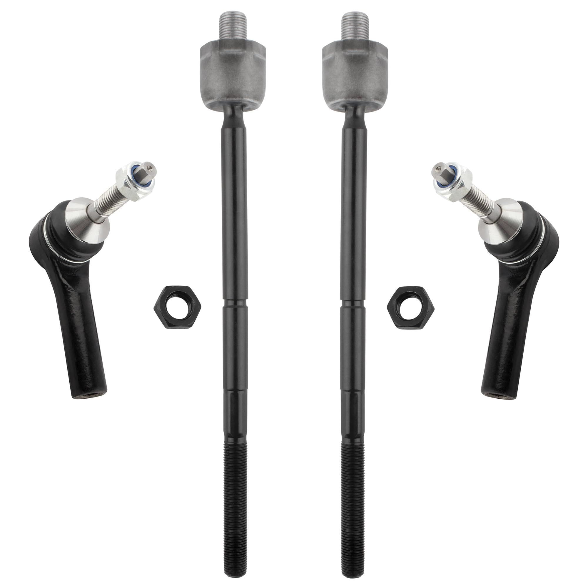 Inner Outer Tie Rod Ends for Ford Five Hundred 2005-2007/ Flex 2009/ Freestyle 2005-2007/ Taurus Taurus X 2008-2009, ES800222 EV800221 Tie Rods for Mercury Montego 2005-2007/ Sable 2008-2009