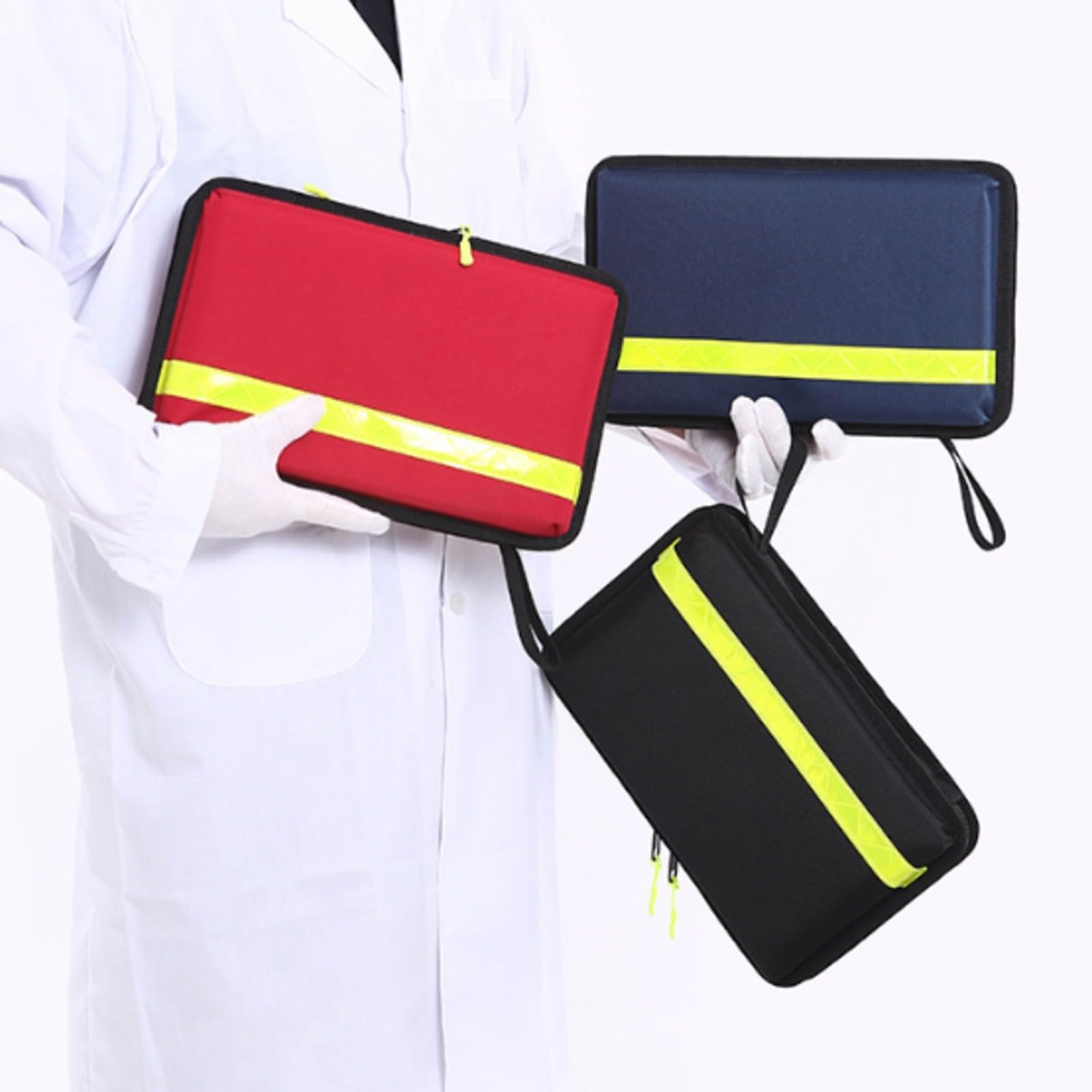 Colcolo Medizin-Organizer-Tasche wasserdicht Medizin-Tasche mit Innenfächern abwischbar Aufbewahrungstasche für Mobile Behandlung, Hausaufbewahrung