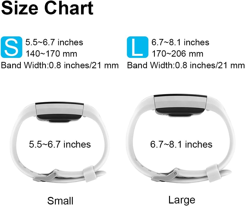 باندهای ورزشی Tobfit سازگار با Fitbit Charge 2، 4 Pack