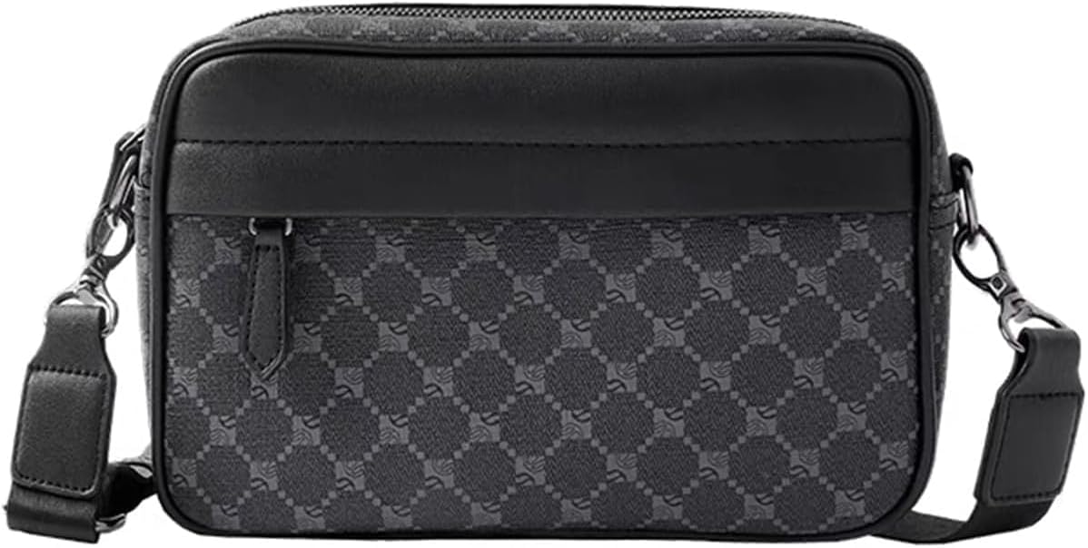 Men's Small Shoulder Bag,Multi Pocket Cross Body Bag,Messenger Bag,Durable Wear-resistant and Waterproof for Work and Travel.