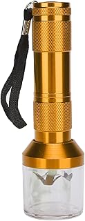 Milltrip Nail Art Powder Mixing Grinder, Nail Powder Mixer Blender Aluminum Electric Tobacco Herb Grinder Powder Grinding Machine ToolGold