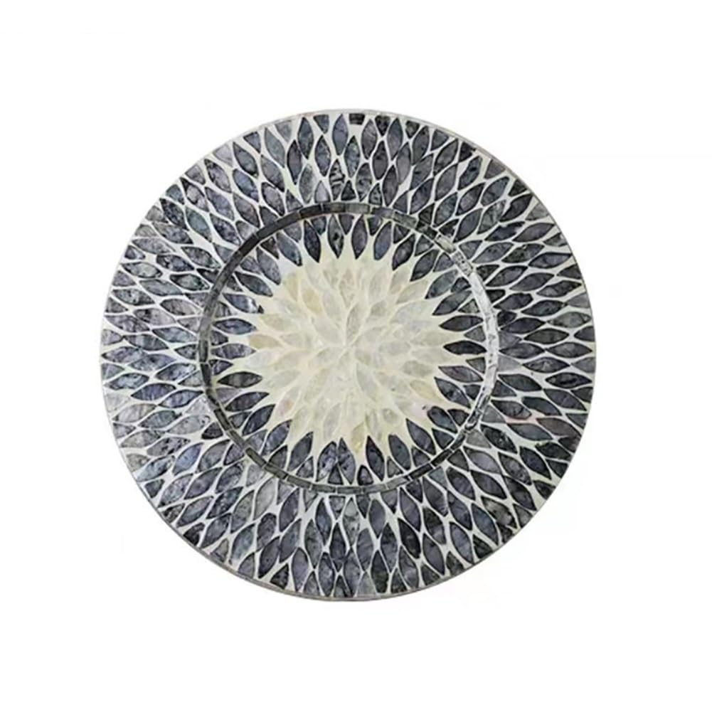 Manteles individuales redondos antideslizantes para mesa de comedor, lavables, resistentes al calor y perfectos para cocina, mesa de comedor, decoración del hogar, juego de 6 (color: F)