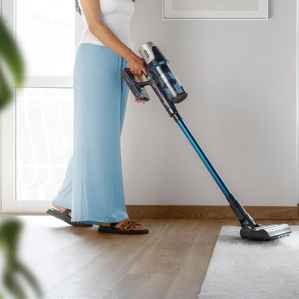 Cecotec Scopa Elettrica senza Fili Conga Rockstar RS50 X-Treme. 120AW, Motore 400W, Autonomia 60min in Modalità Eco, Tubo Rigido e Spazzola Mista XL, Pulisce fino a 130m2