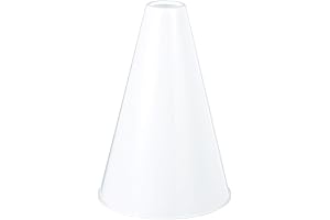White Plastic Megaphone (8.25" x 6") – 1 Pc - Eco-Friendly &...