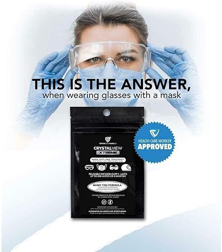 Miniatura 8 de Tratamiento de limpieza antivaho para gafas, gafas, máscaras y viseras, paño reutilizable, protección contra la niebla de gafas para el trabajo,