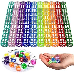 Acxilexy Dice Set 100 sztuk kostek