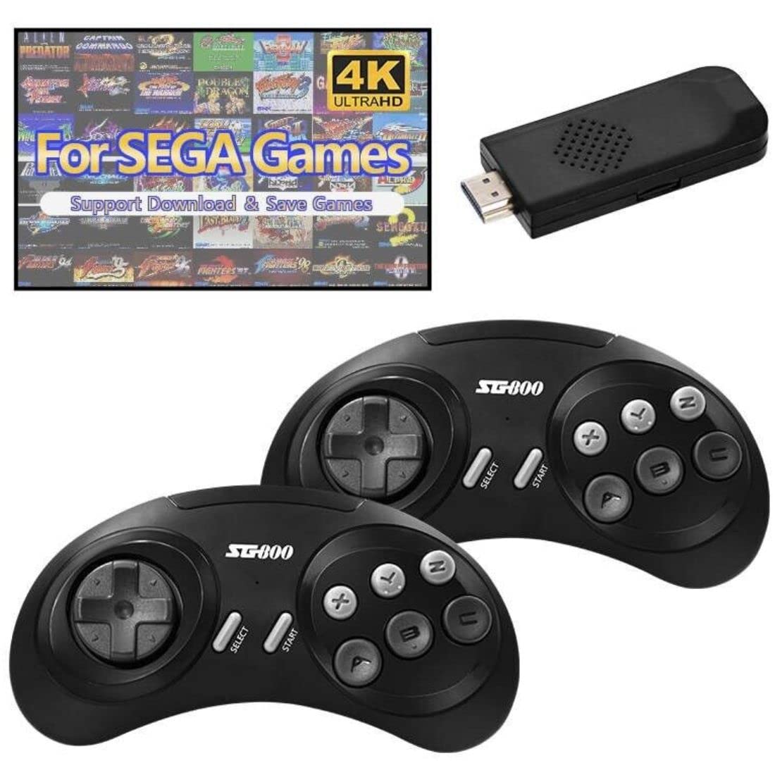 Amazm Video Game for TV 2 Players - Share The Thrills and Challenges with a Friend or Family Member Enjoy Games Like Sonic Hedgehog, Double Dragon, Snow Bros, Street Fighter Etc (B0C5W12P53) Amazon Price History, Amazon Price Tracker