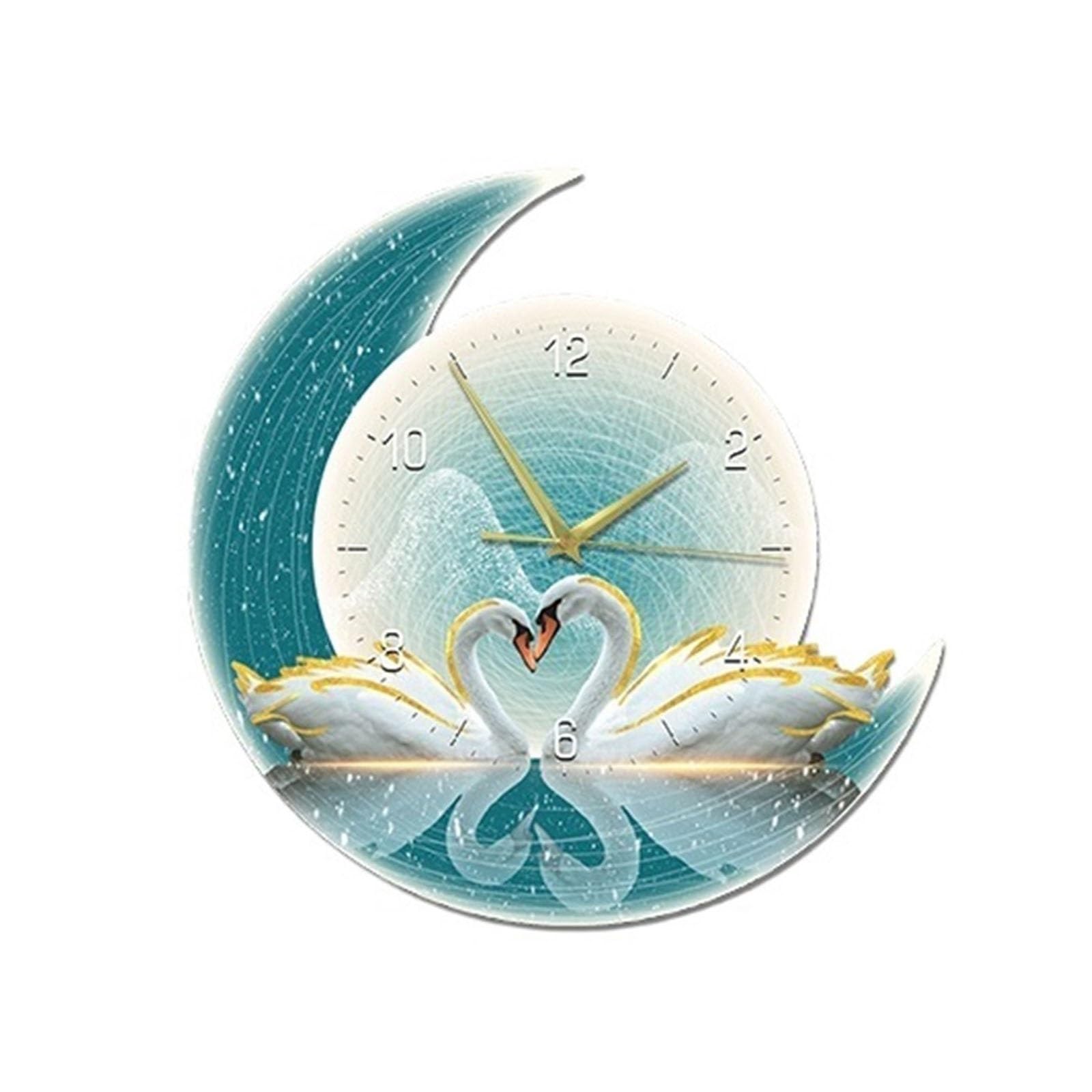 Horloges murales décoratives pour salon : finis les murs vides avec cette horloge lune