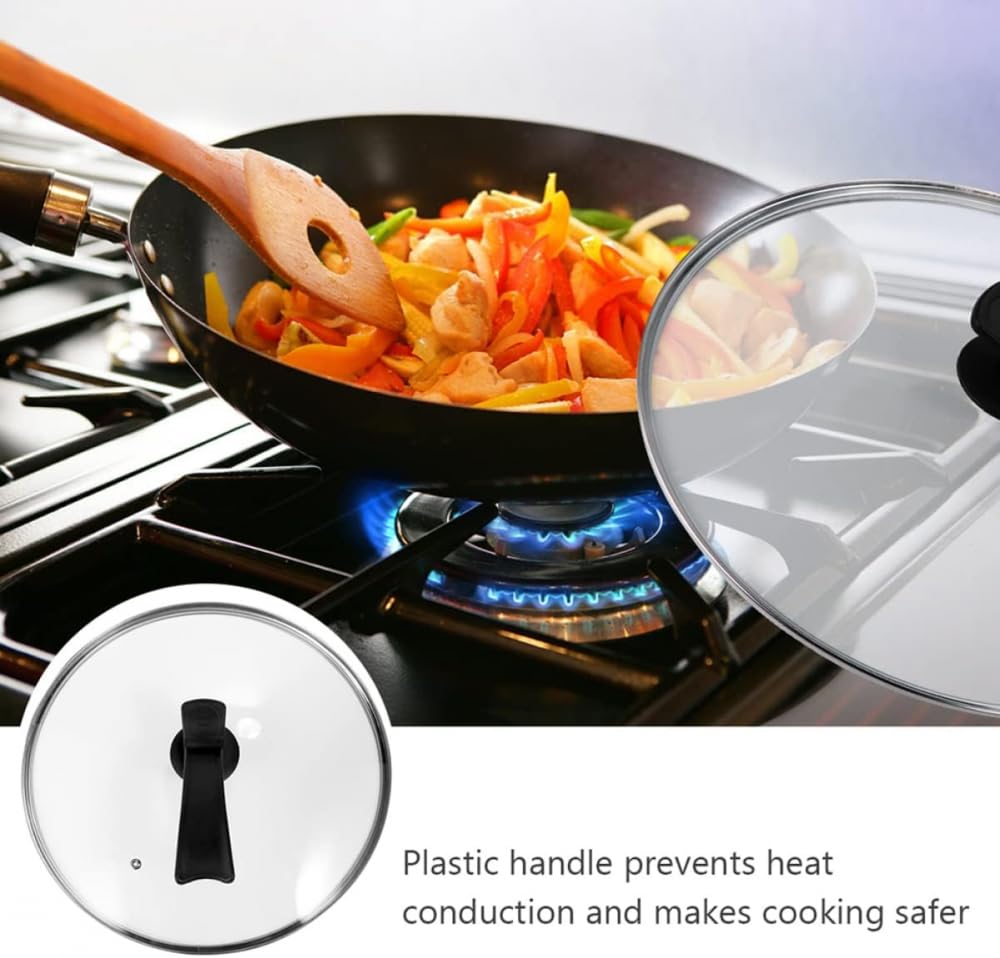 Ustensiles de cuisine en verre silicone ustensiles de cuisine en verre trempé couvercle universel casserole couvercle plat couvercle universel casserole couvercle en verre ustensiles de cuisine