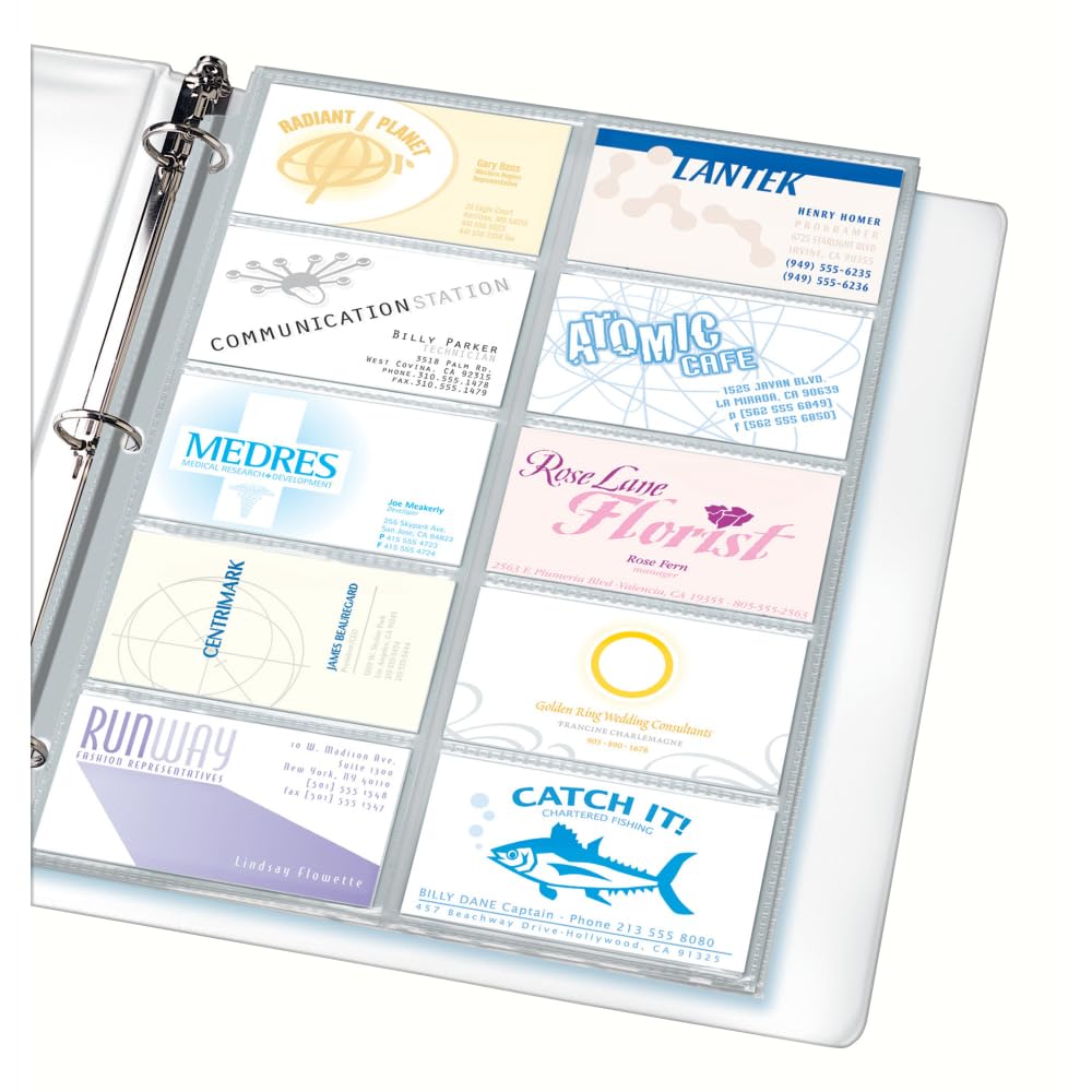 staples business card holder binder Avery® Clear Organizer Pages for 3 Ring Binders, Pack of 10, Holds 200 Cards Total (76009) : Business Card Sleeves : Office Products fallout retail stores Snorlax 055/078 - Pokemon Set Options:Full Set (Protection Cases + Tokens + Card Sleeves)